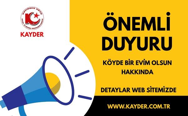 KÖYDE BİR EVİM OLSUN